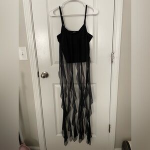 Elegant Black Hauter Top